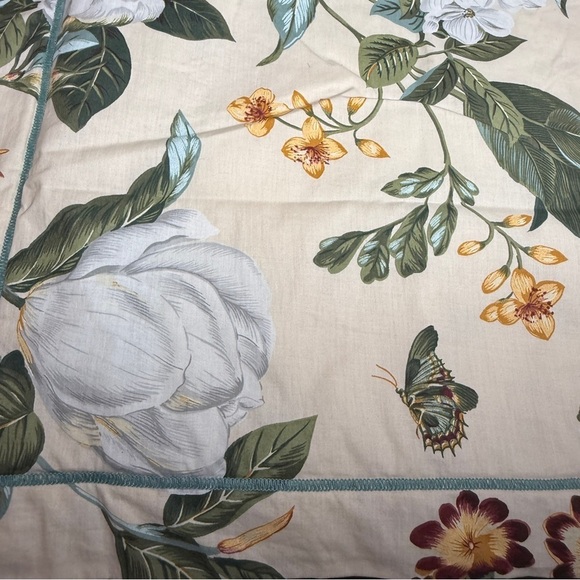 1 Crown Crafts Williamsburg Garden Images King Pillow Sham USA Made Beige Floral - Picture 4 of 8